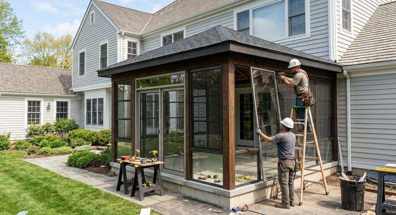 Enclosed Porch Installation in Asheville, NC