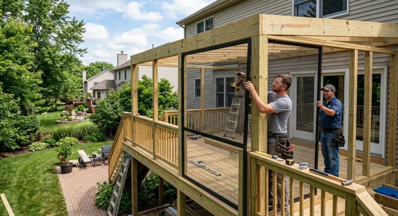 Lanai Enclosure Installation in Austin, TX
