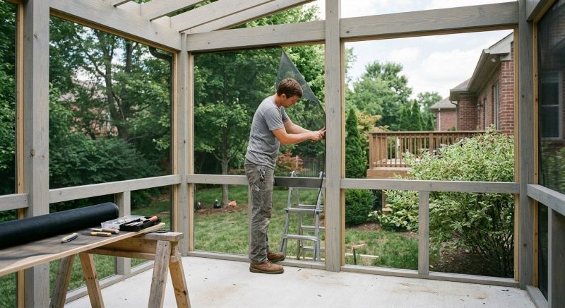 Porch Enclosure Installation in Charlotte, NC