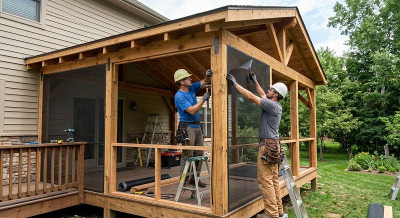 Porch Enclosure Installation in Cincinnati, OH