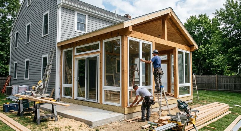 Porch Enclosure Installation in Austin, TX