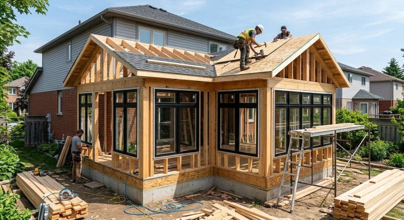 Sunroom Addition Construction in Asheville, NC
